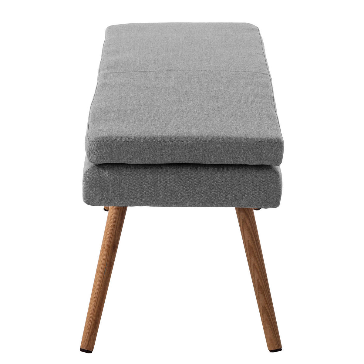 SITZBANK - Eichefarben/Graphitfarben, Eichenholz/Holz (140/48/41cm) - home24
