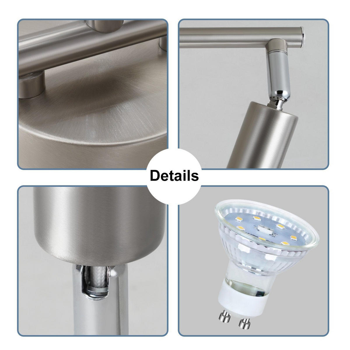 STRAHLER Max 40/8/14 cm - Silberfarben, Metall (40/8/14cm) - Nettlife