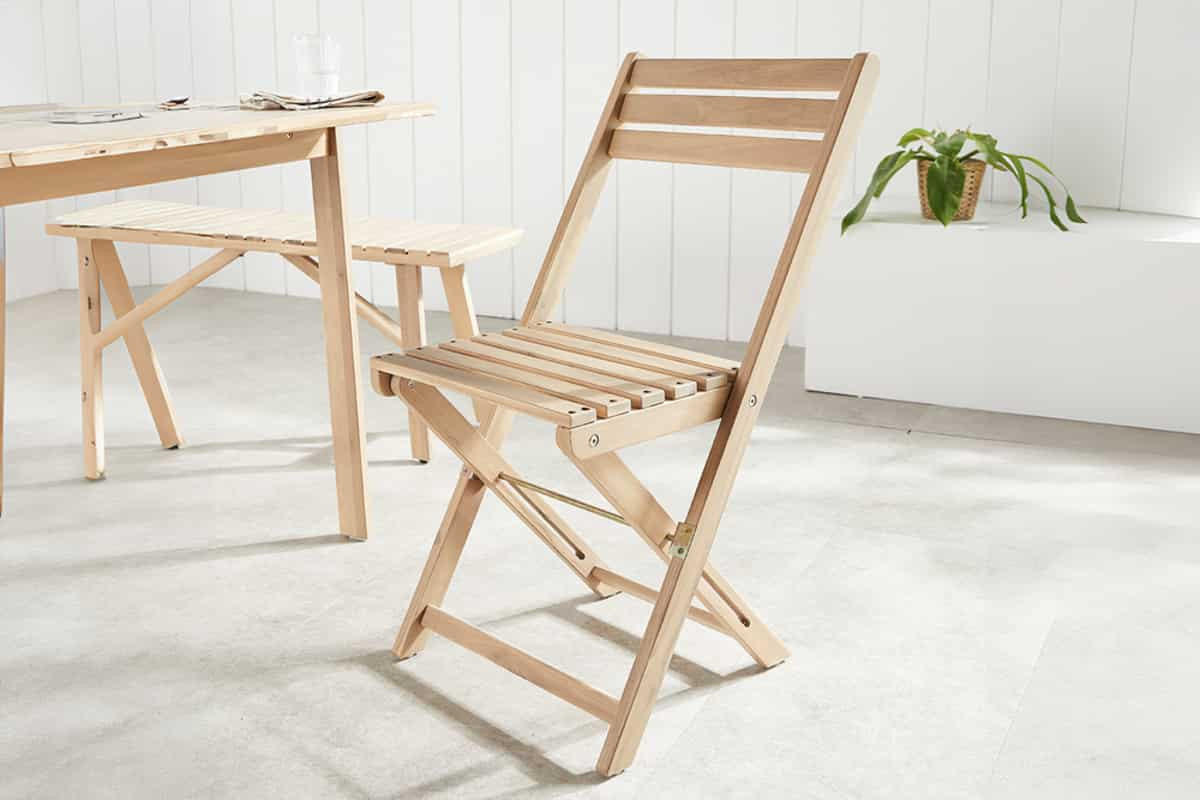 BALKONSTUHL BALI Akazie Natur - Braun, Holz (52/80/42cm) - riess-ambiente