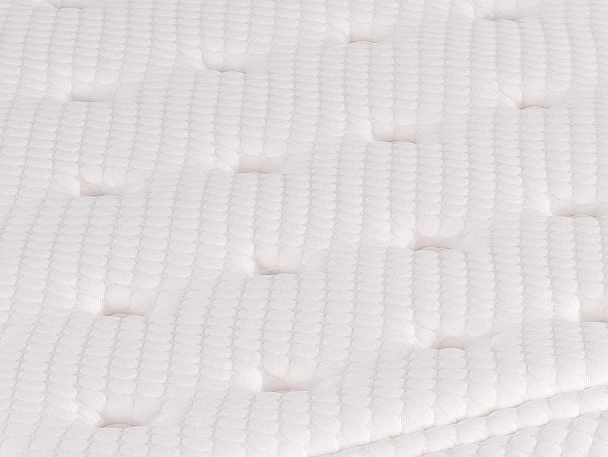 STANDARDMATRATZE - 2 Personen - stoff - weiß Asgard - Weiß, Textil (160/200cm) - Vente-Unique