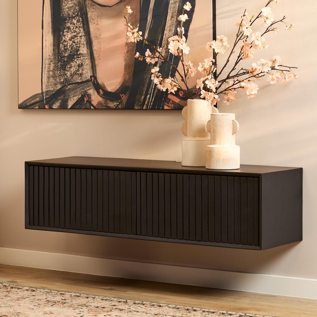 TV-MÖBEL Madison Schwarz 35/120/30 cm - Schwarz, Holz (120/30/35cm) - Starfurn