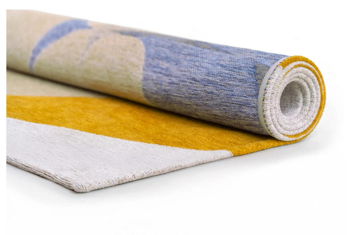 TEPPICH modern Flachgewebe ROCKY Gelb 240 x 340 cm - Gelb, Textil (240/340cm) - Novatrend