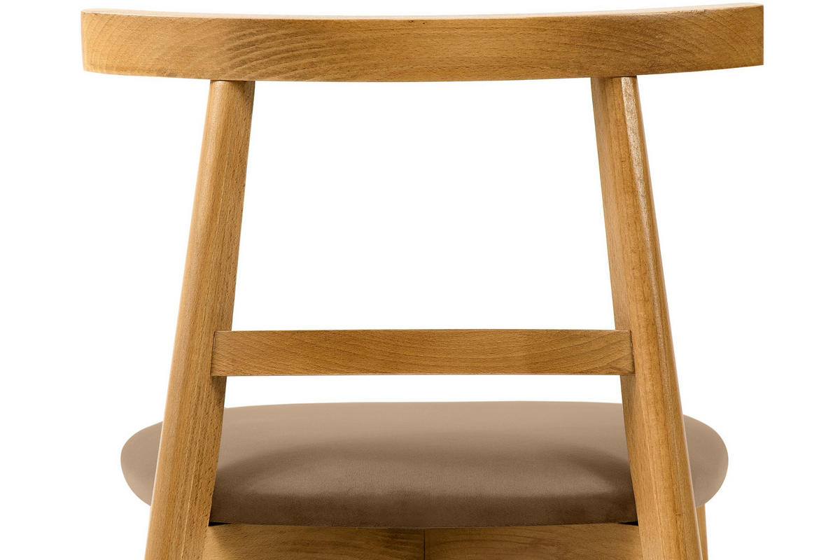 ESSTISCHSTÜHLE LILIO 2 St Vintage, Beige / hell Eiche - Hellbraun/Eichefarben, Holz/Textil (47/76/45cm) - KONSIMO®