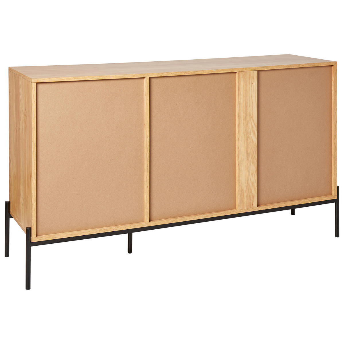 SIDEBOARD se 2 dveřmi Hnědý Arizona - hnědá, kompozitní dřevo (140/80/40cm) - Beliani