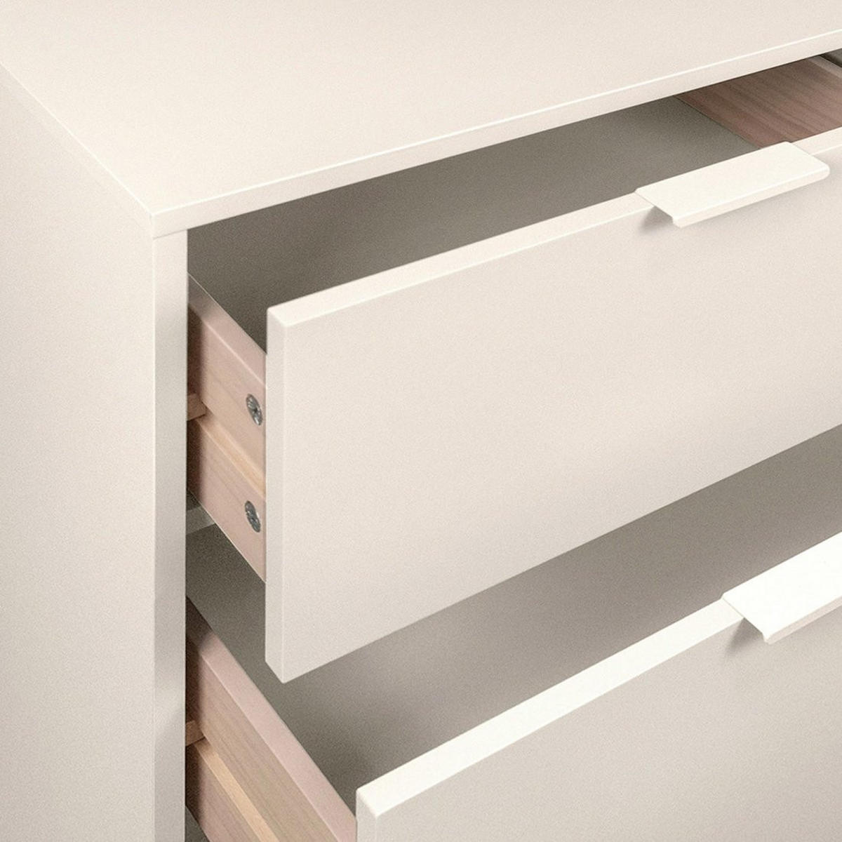 KOMMODE MIT SCHUBLADEN Elian Weiß 100 cm x 80 cm - Weiß, Holzwerkstoff (100/80/40cm) - Klast Home