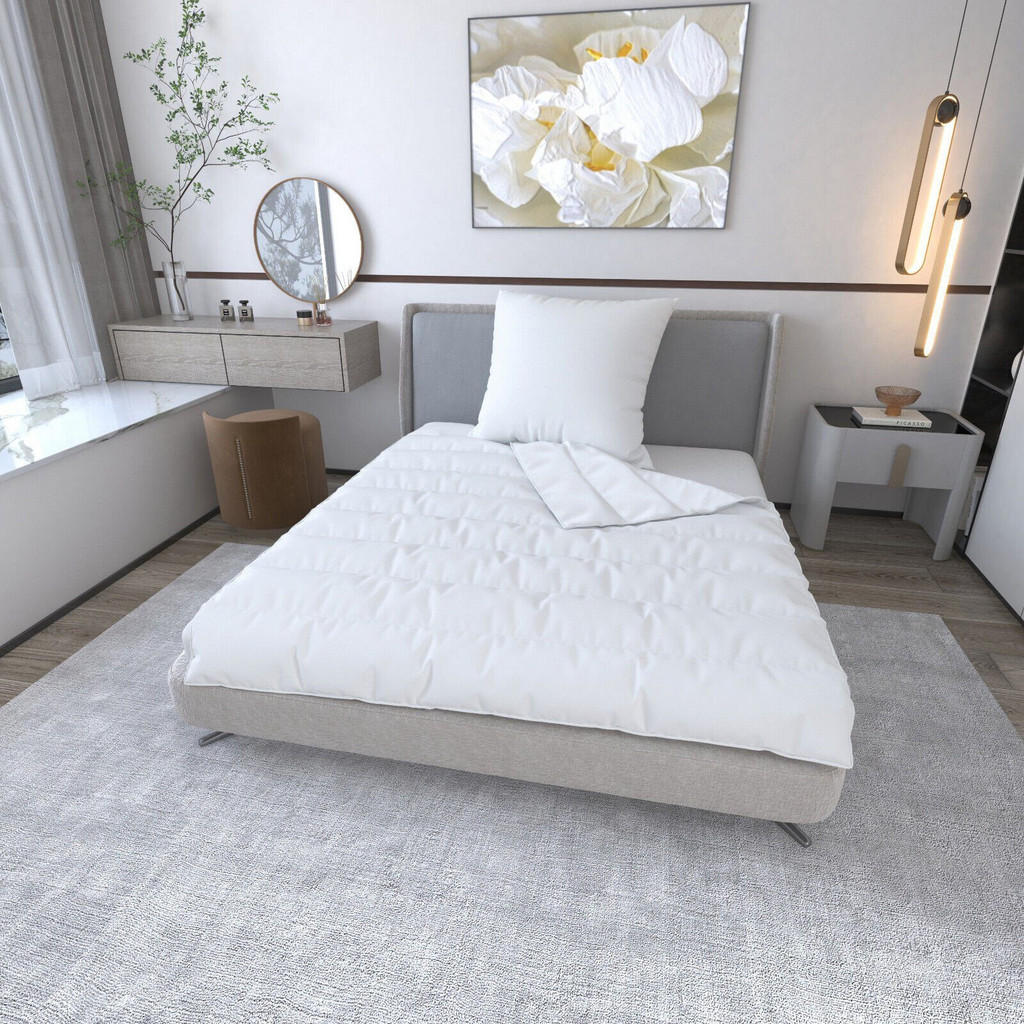 Thumbnail - Jekatex Betten-Set, Weiß, Textil, Füllung: Polyester, Faserbällchen, 155x220 cm, Oeko-Tex®, Schlaftextilien, Bettdecken