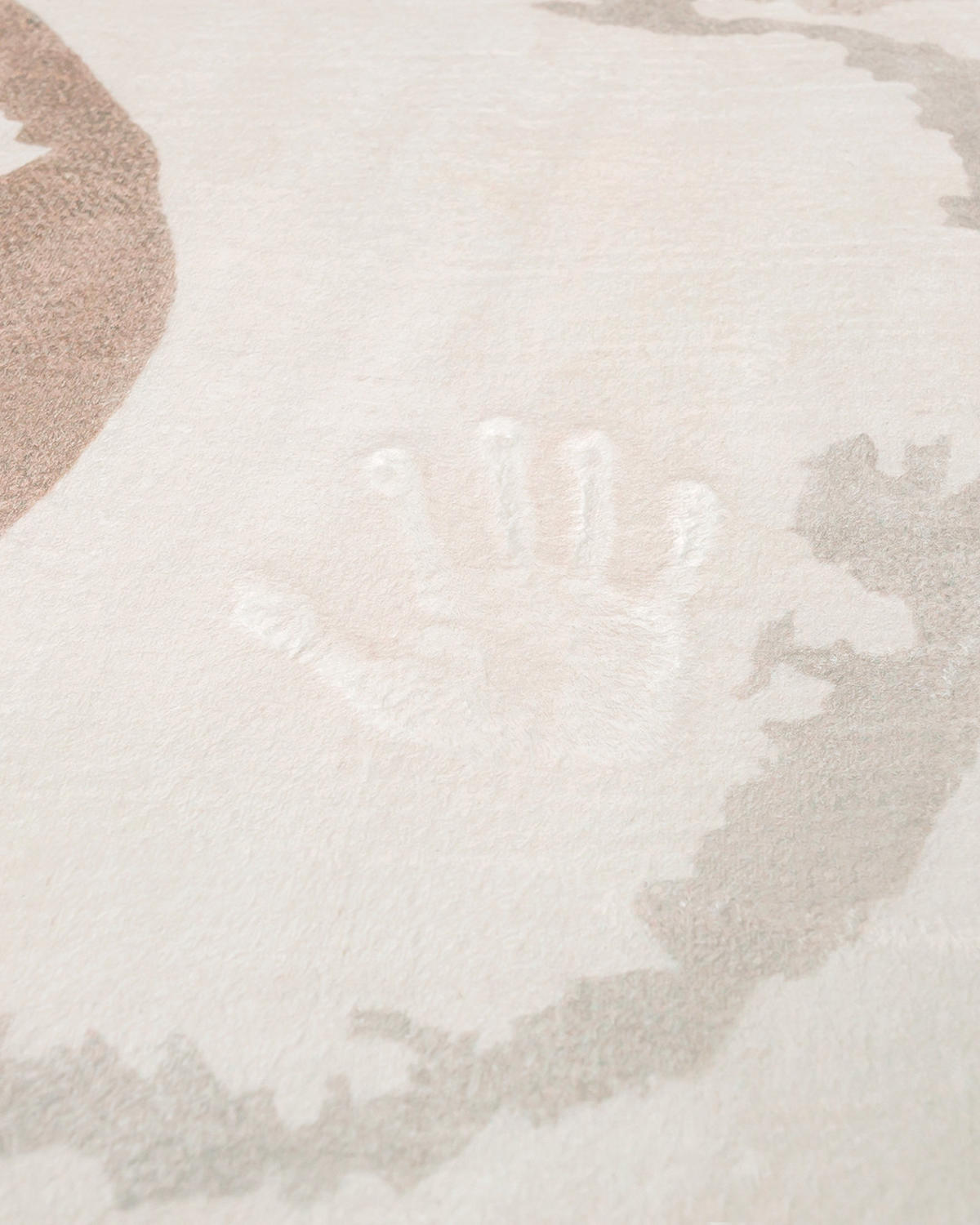 TEPPICH Bova Nello Mazovia Unregelmäßige Form 120x160cm Beige Weiß Abstrakt Kurzflor - Beige, Textil (120/160cm) - Mazovia