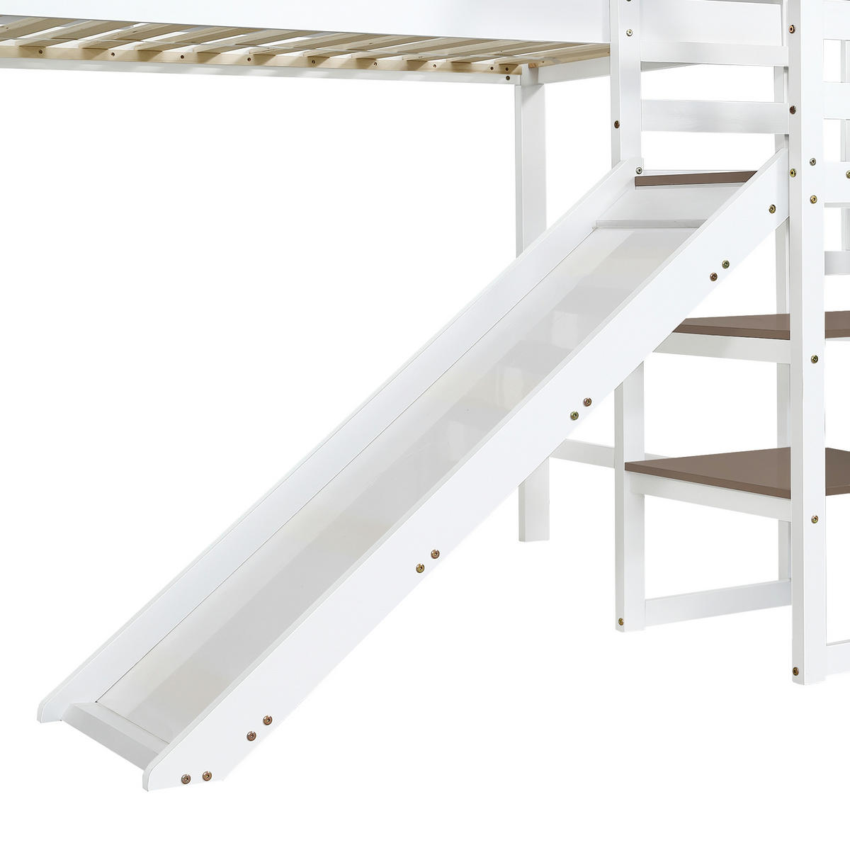 HOCHBETT 90/200 cm Weiß, Braun - Weiß, Holz/Holzwerkstoff - Raumix