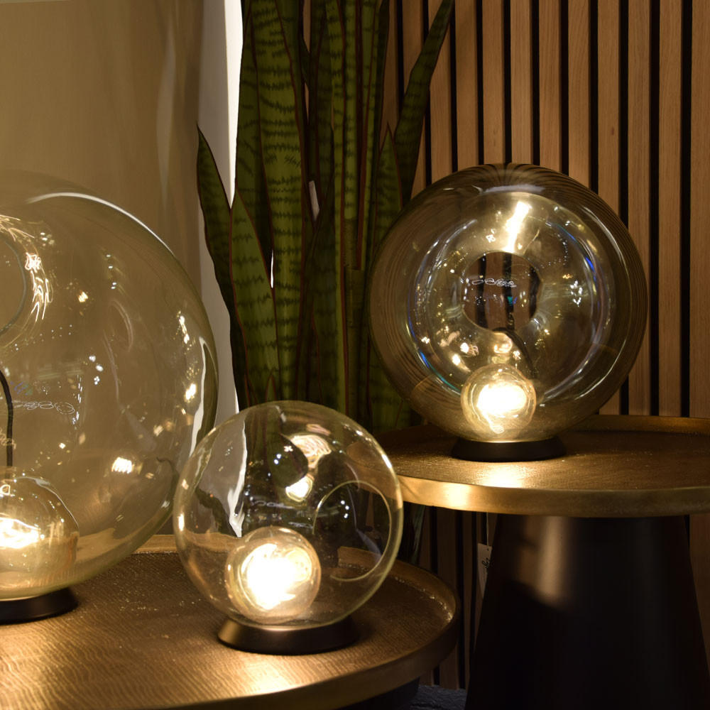 TISCHLAMPE Orb Kupfer Verlauf Ø 30cm - Kupferfarben, Glas (30/30cm) - s.luce