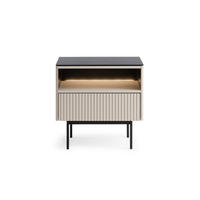 NACHTTISCH: Kaschmir, 57 x 57 x 39 cm - Kaschmir, Holzwerkstoff (57/57/39cm) - 3XE LIVING