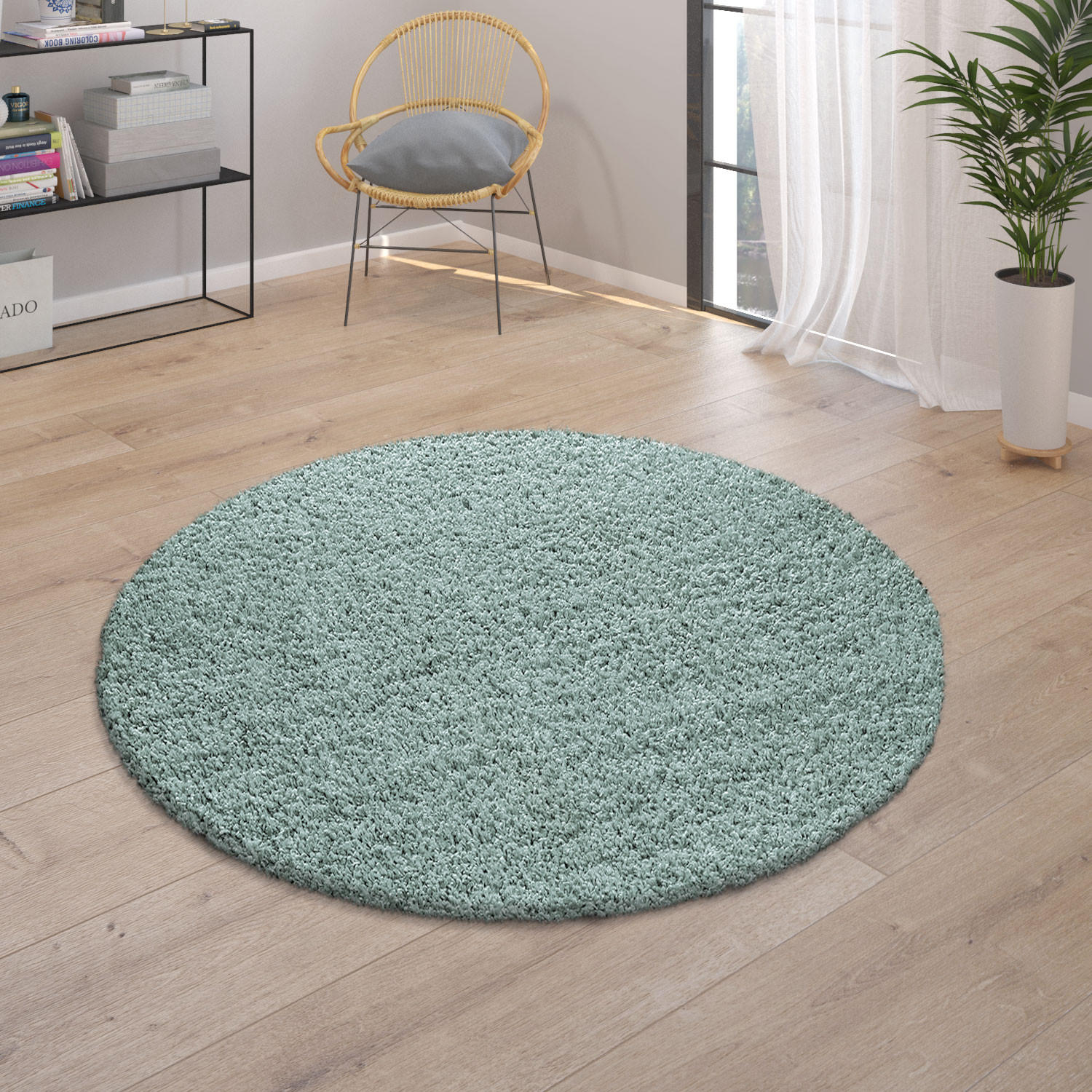 HOCHFLORTEPPICH 60/100 cm Trip 450 - Türkis, Textil (60/100cm) - Paco Home