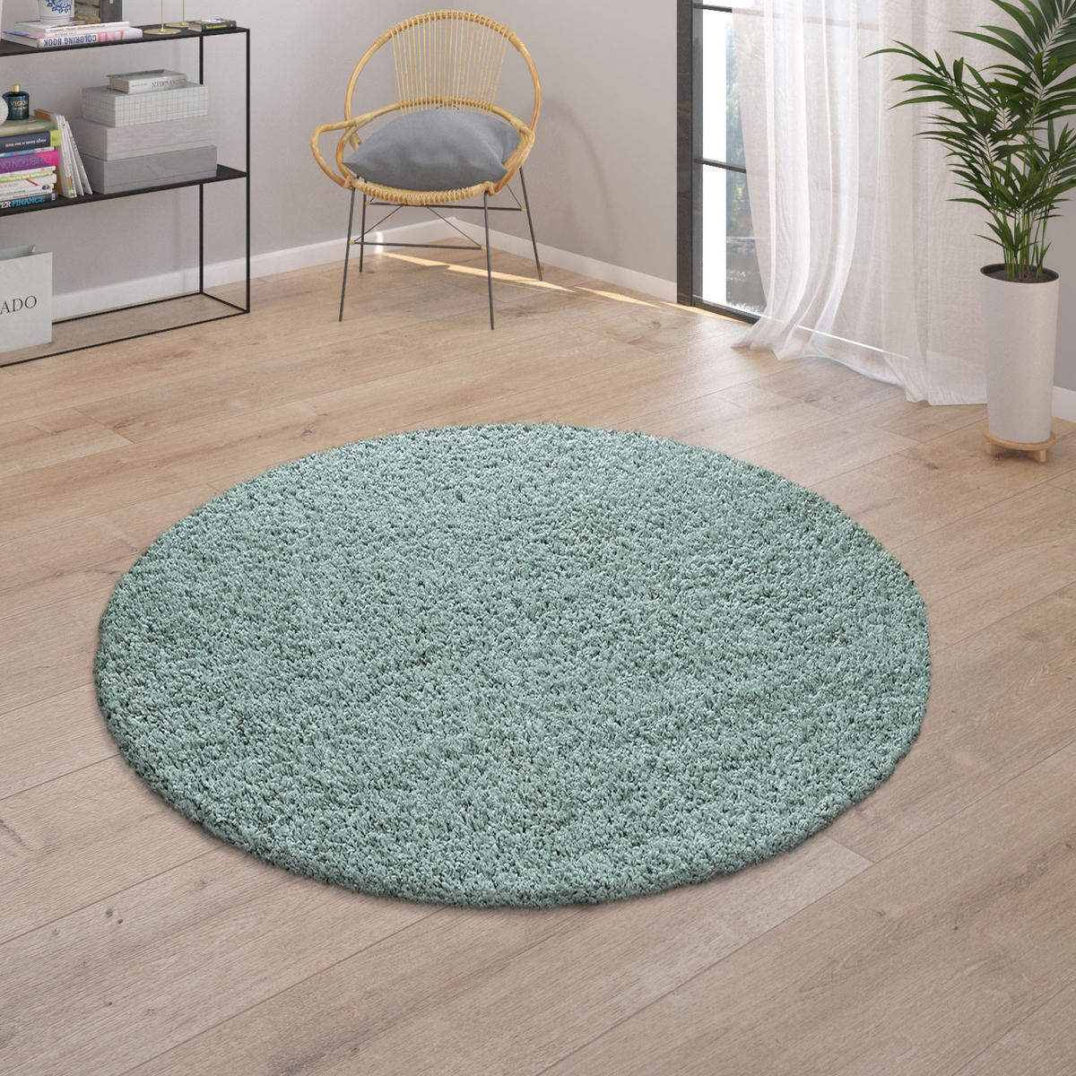 HOCHFLORTEPPICH 60/100 cm Trip 450 - Türkis, Textil (60/100cm) - Paco Home