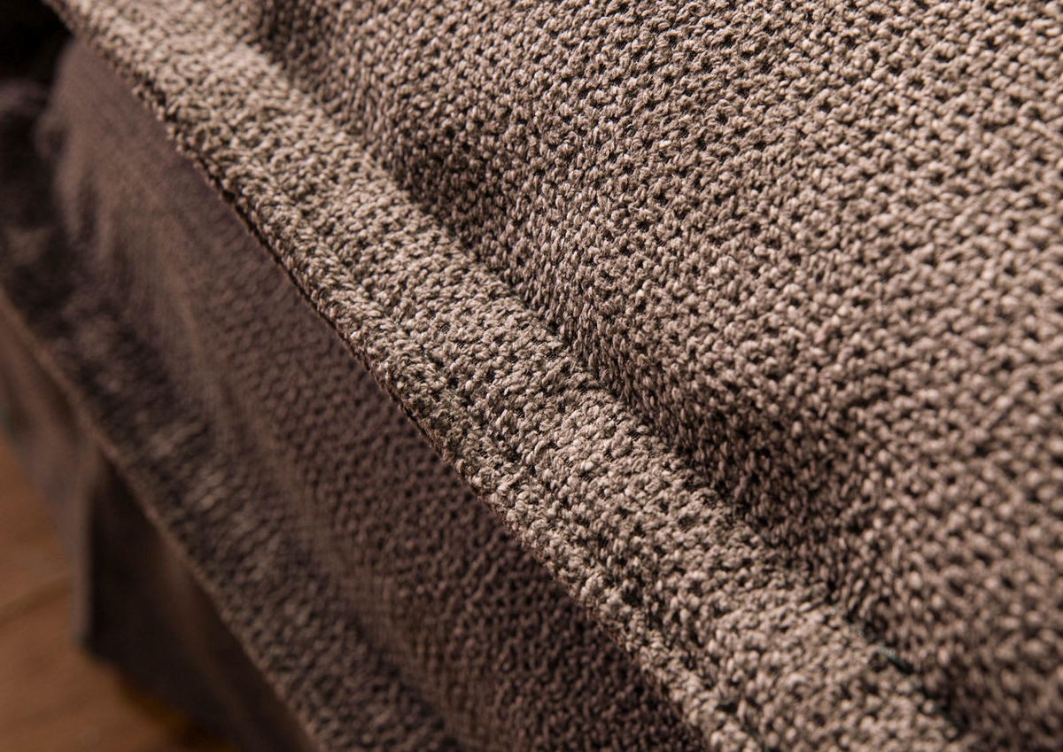 HUSSENSOFA 2-Sitzer196x108x76 taupe KINGSTON - Taupe, Textil (196/76/108cm) - Massivmoebel24