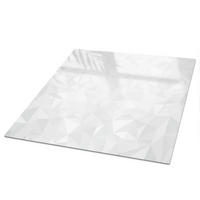 TISCHPLATTE 50x50 cm – Geometrischer Hintergrund - Weiß, Glas (0.4/50/50cm) - Wallfluent