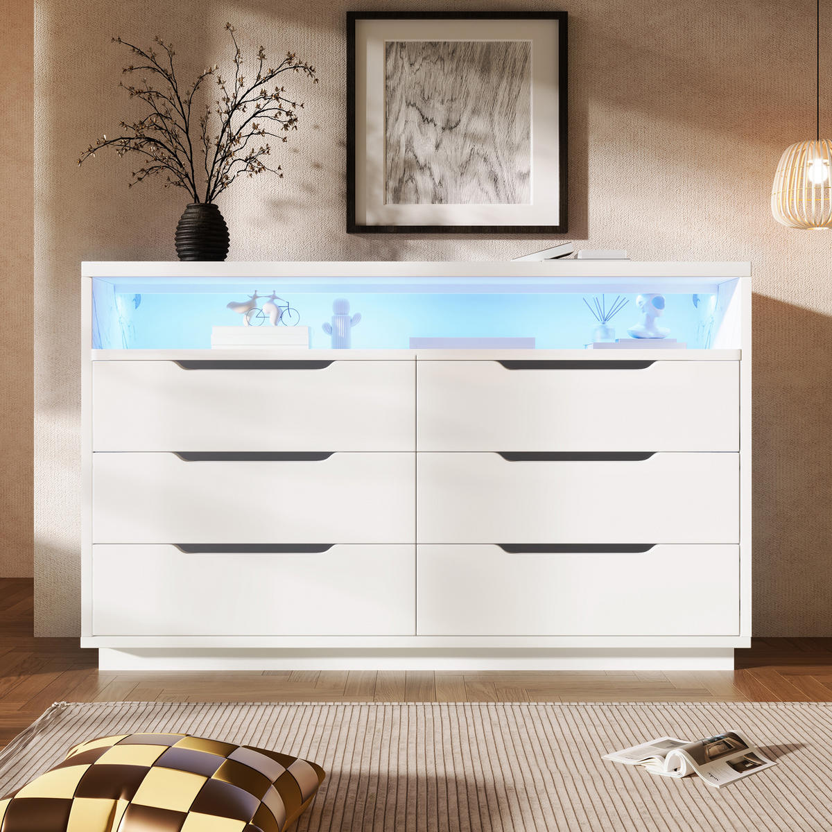 ANRICHTE Weiß 120/40/85 cm - Weiß, Holz (120/85/40cm) - PANGIVO