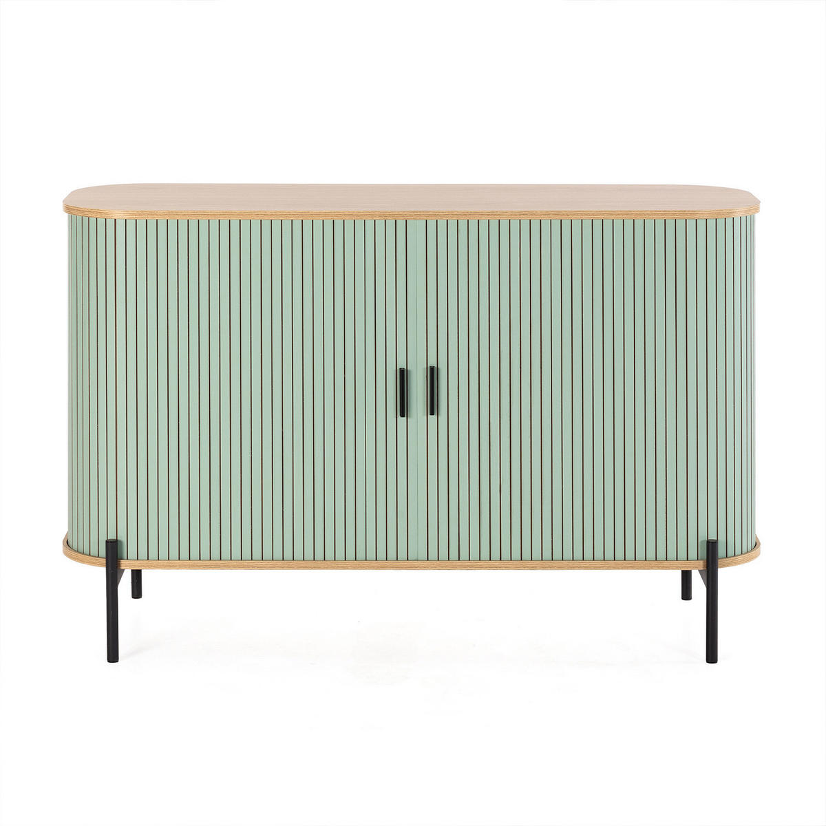 SIDEBOARD Mónaco 2 türen blaue Farbe - Blau, Holzwerkstoff (120/75/40cm)