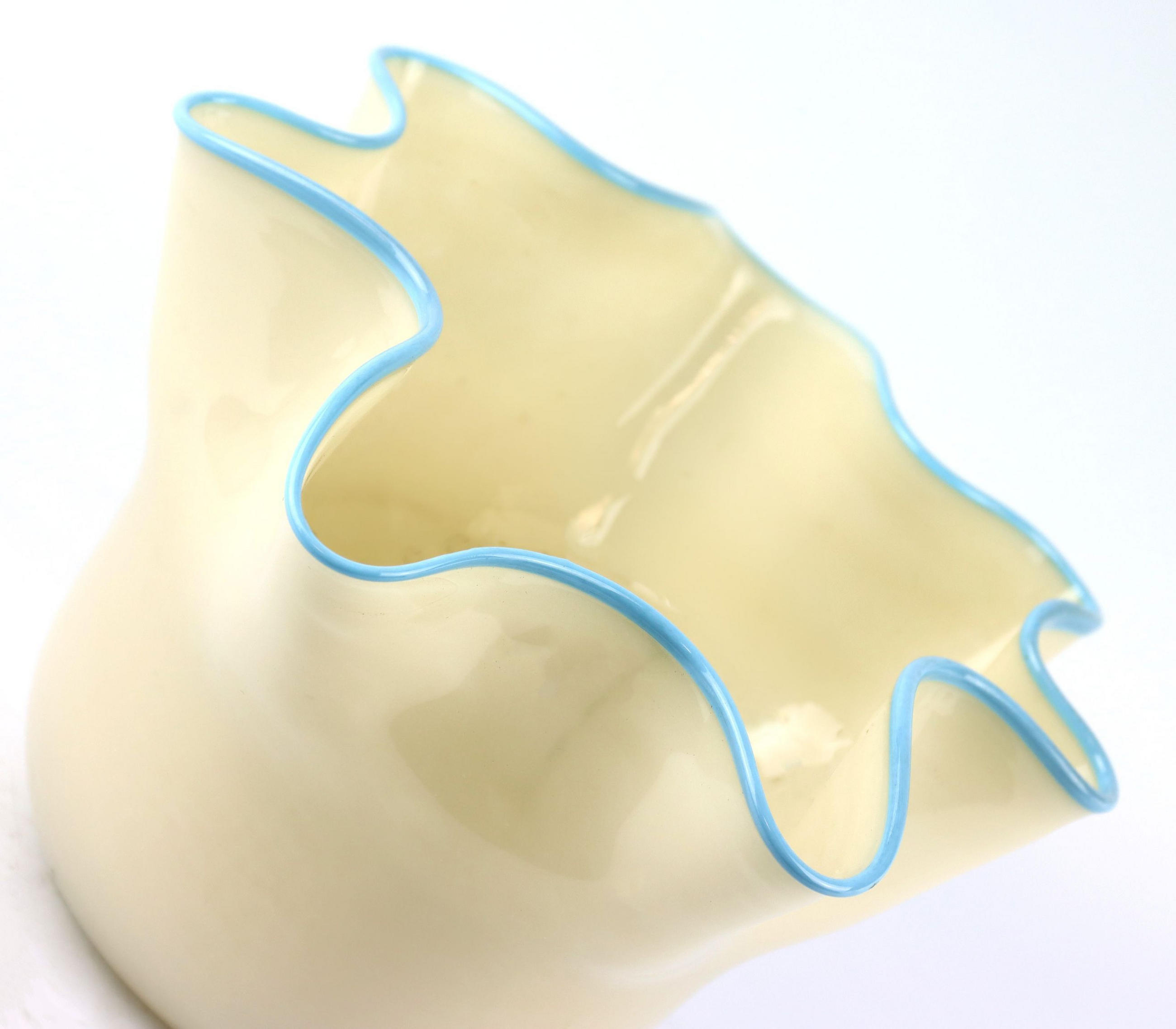 VASE Art Nouveau cremefarben - Naturfarben, Glas (16cm) - FURNARO