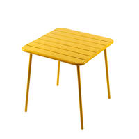 GARTENTISCH Bergame in Gelb 4-Sitzer - Gelb, Metall (70/70/72cm) - Concept Usine