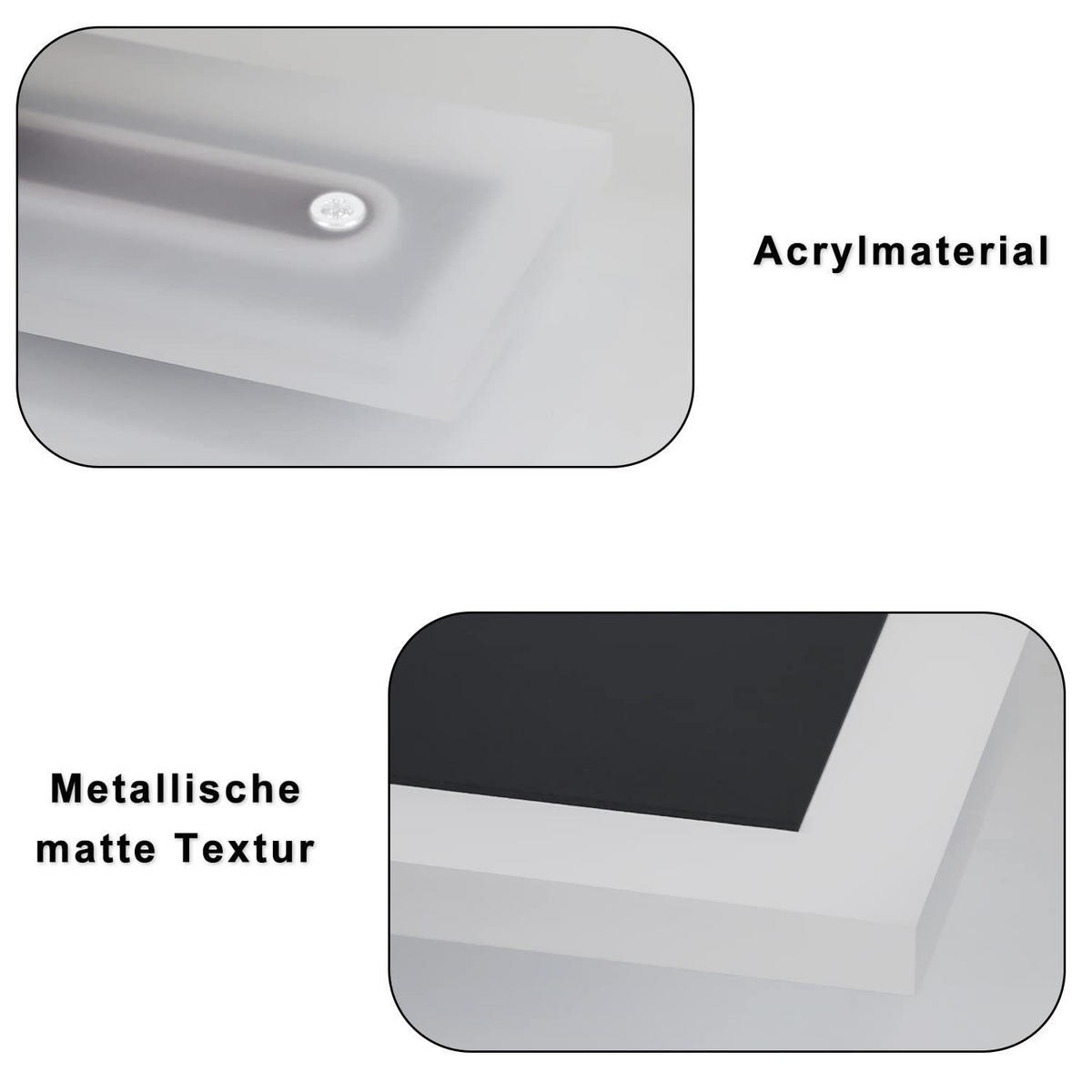 LED WANDLEUCHTE Lichtblick - Schwarz, Metall (8/4/50cm) - Nettlife