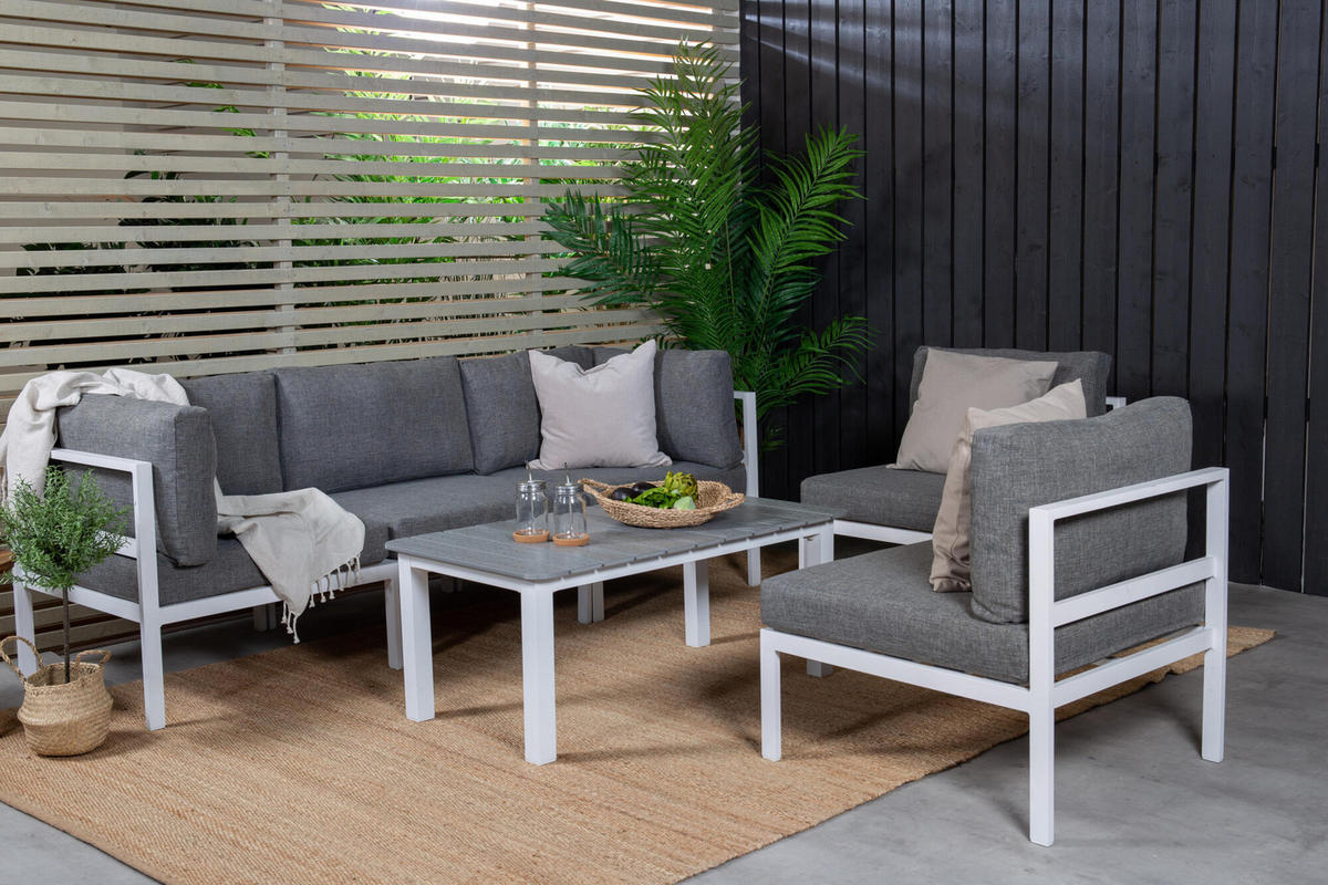 LOUNGSESSEL COPACABANA Weiß 70x74x66 cm - Weiß, Metall (70/66/74cm) - FURNLUX