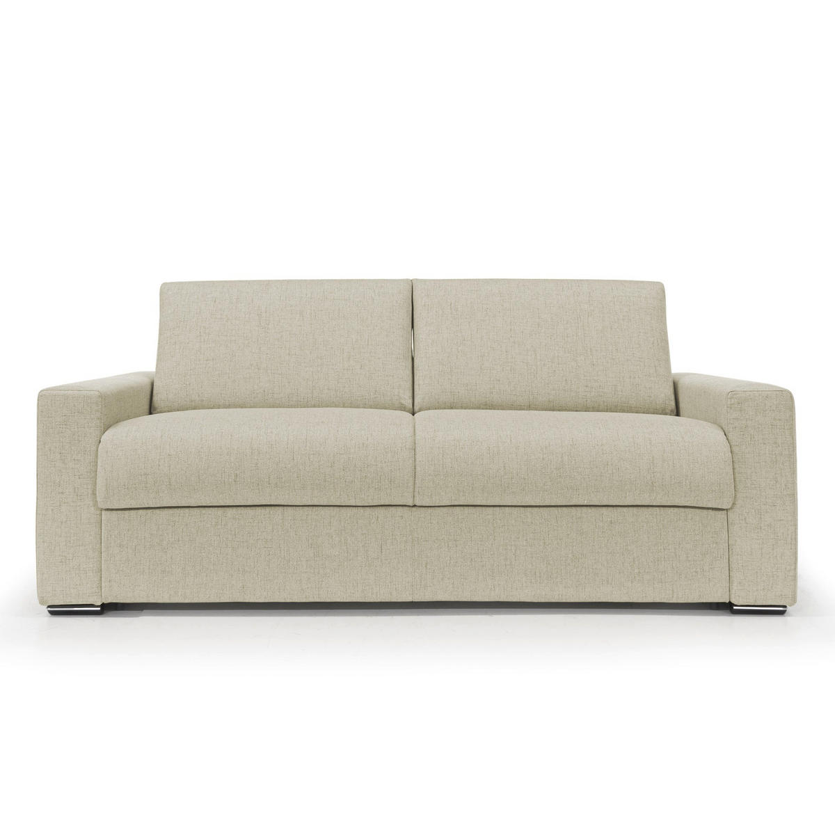 SCHLAFSOFA Nixon - Beige, Textil (220/93/96cm) - Divani.store