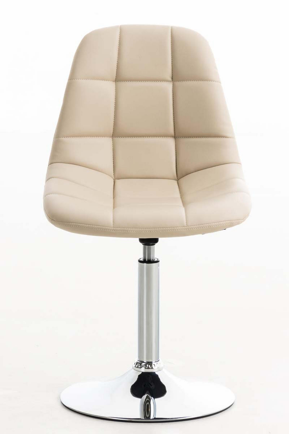 DREHSTUHL Lederlook creme - Creme, Textil/Metall (48/84/52cm) - CLP