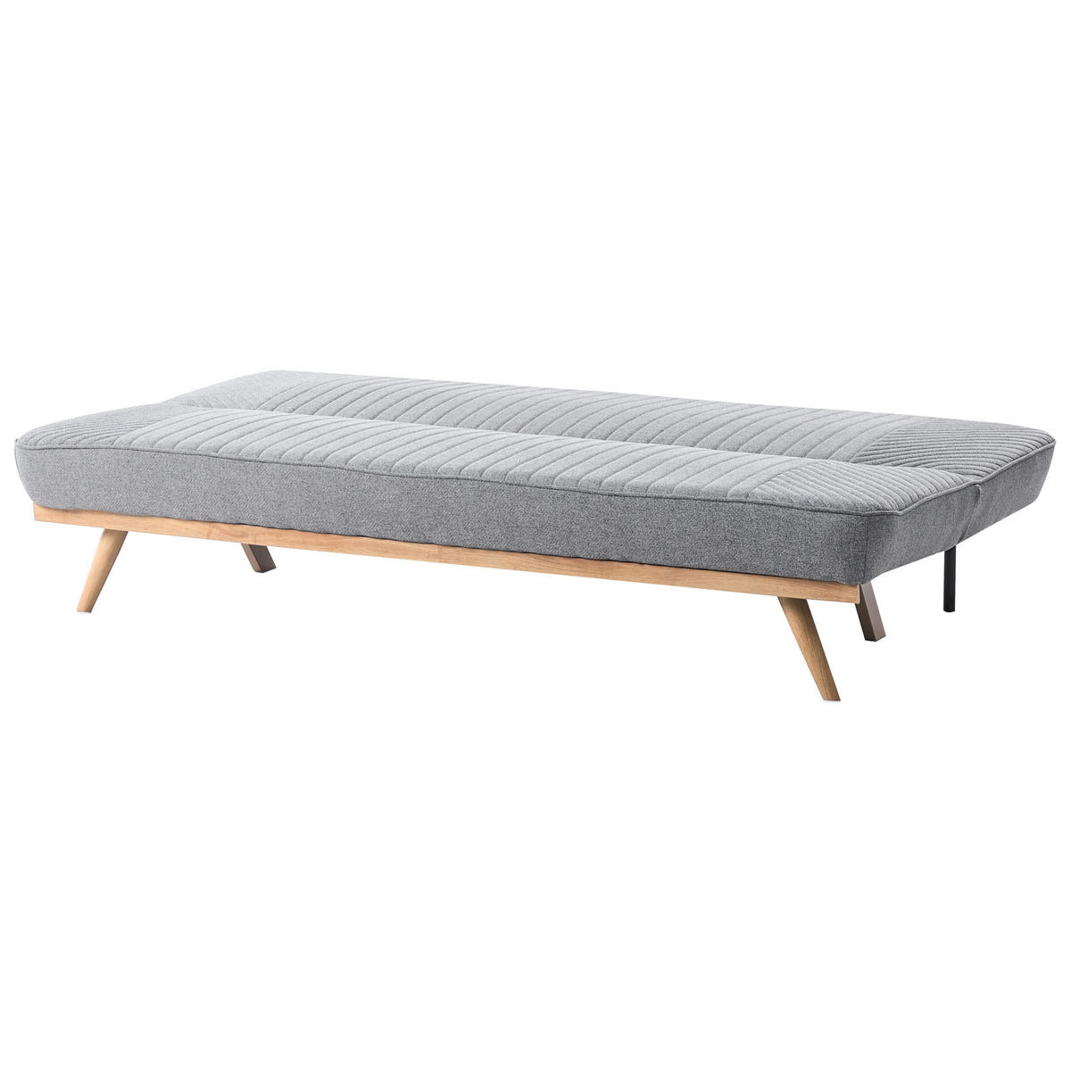 SCHLAFSOFA 191/108 cm Dunkelgrau Kalfafel - Dunkelgrau/Braun, Textil (191/84/73cm) - Beliani