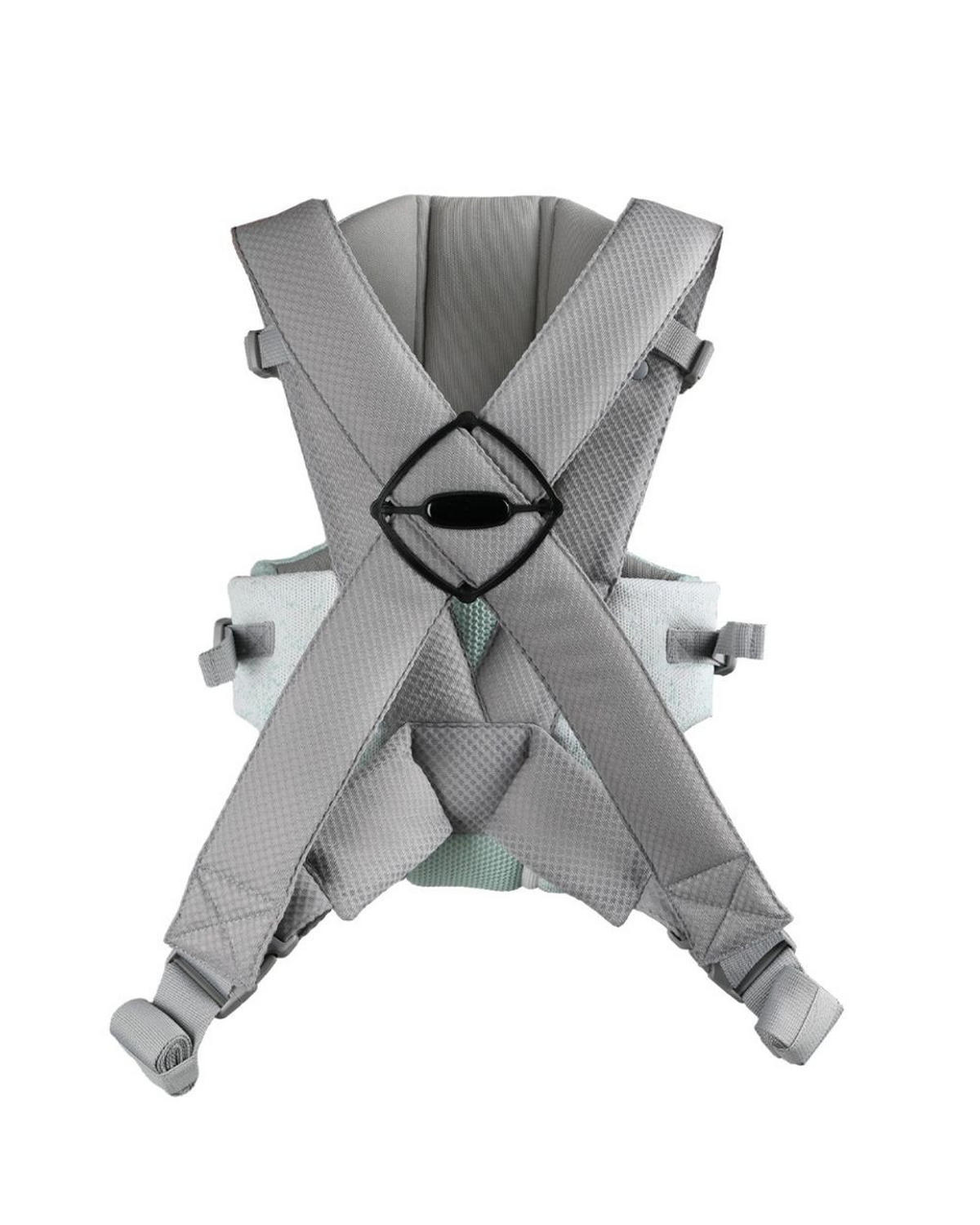 BABYTRAGE Gwen Fly grün Strickstoff, Bauchtrage, Rückentrage, Cross-Body-Sicherung, 9 kg - Grün, Textil (22/10/32cm) - Kikka boo