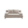 SCHLAFSOFA mit Bettkasten und Schlaffunktion - Beige/Schwarz, Holz/Kunststoff (210/96/106cm) - ed exciting design