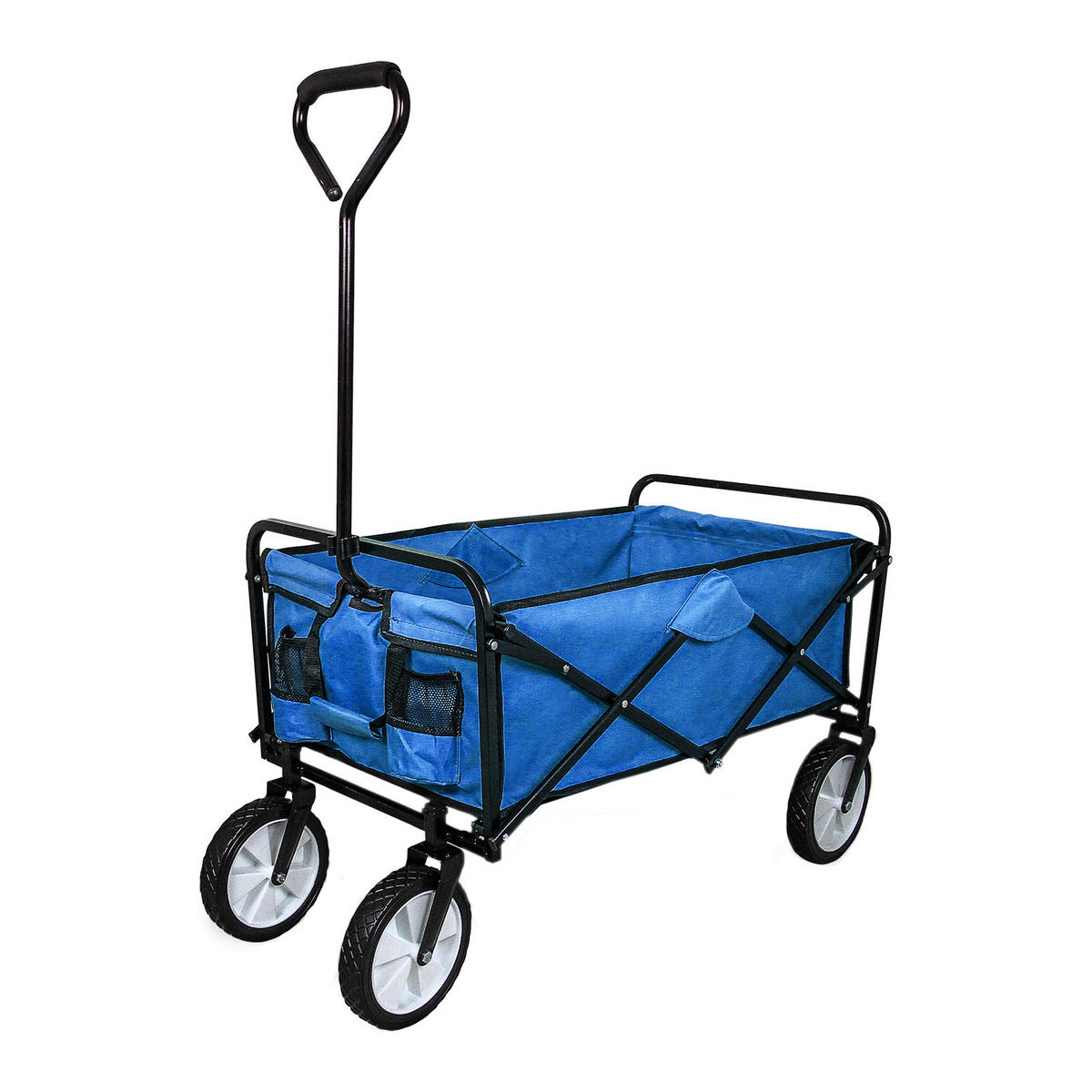 GARTENWAGEN Faltbar Blau - Blau, Metall (53/113/98cm) - Monstershop