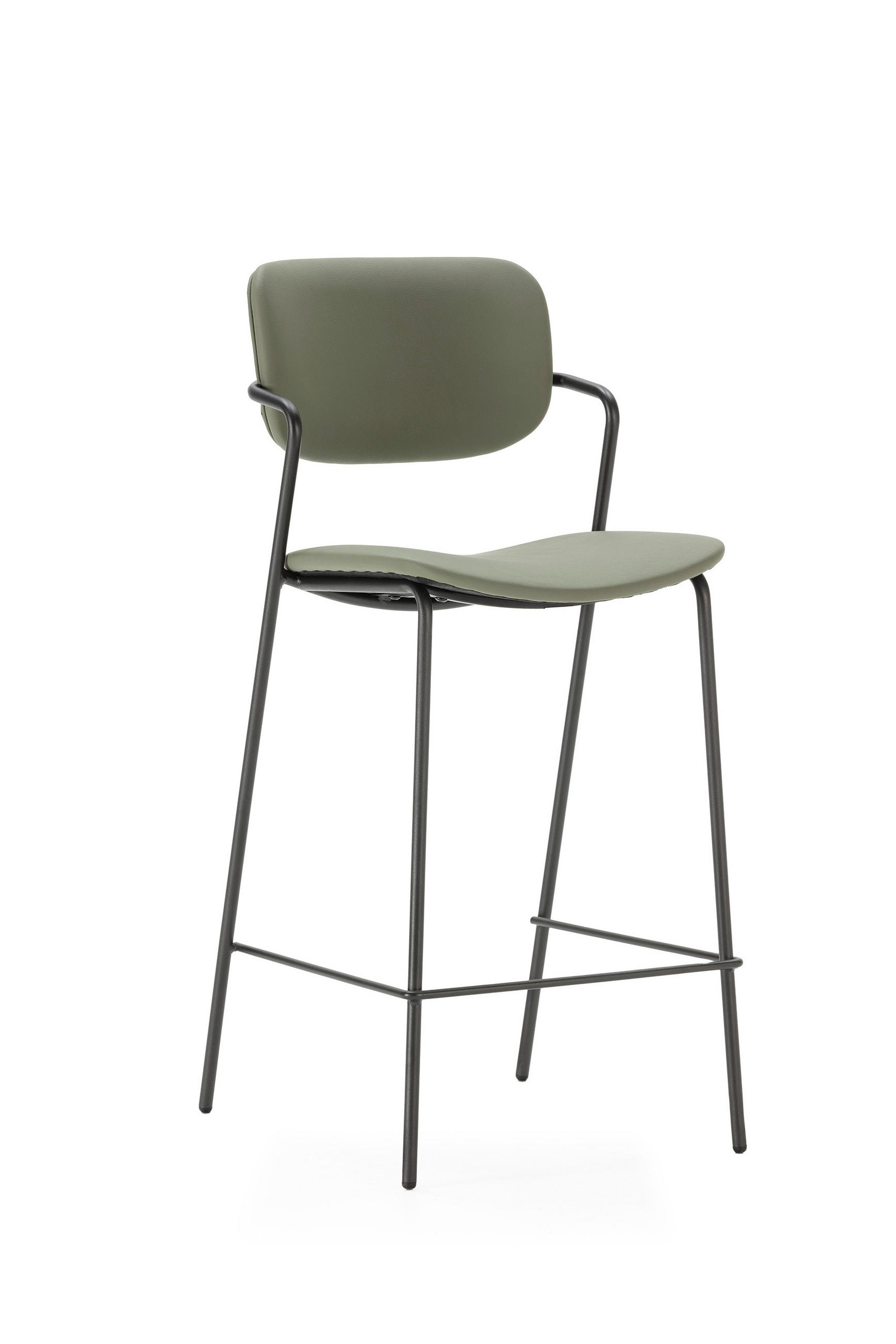 BARHOCKER Maika Grün 44/51/66 cm 2er-Set - Grün, Textil (51/66/44cm) - Drawer