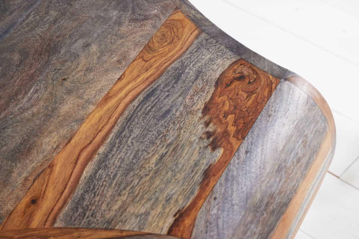 COUCHTISCH ORGANIC LIVING Sheesham rechteckig Grau|Natur 70cm - Braun/Grau, Holz/Metall (60/70/46cm) - riess-ambiente