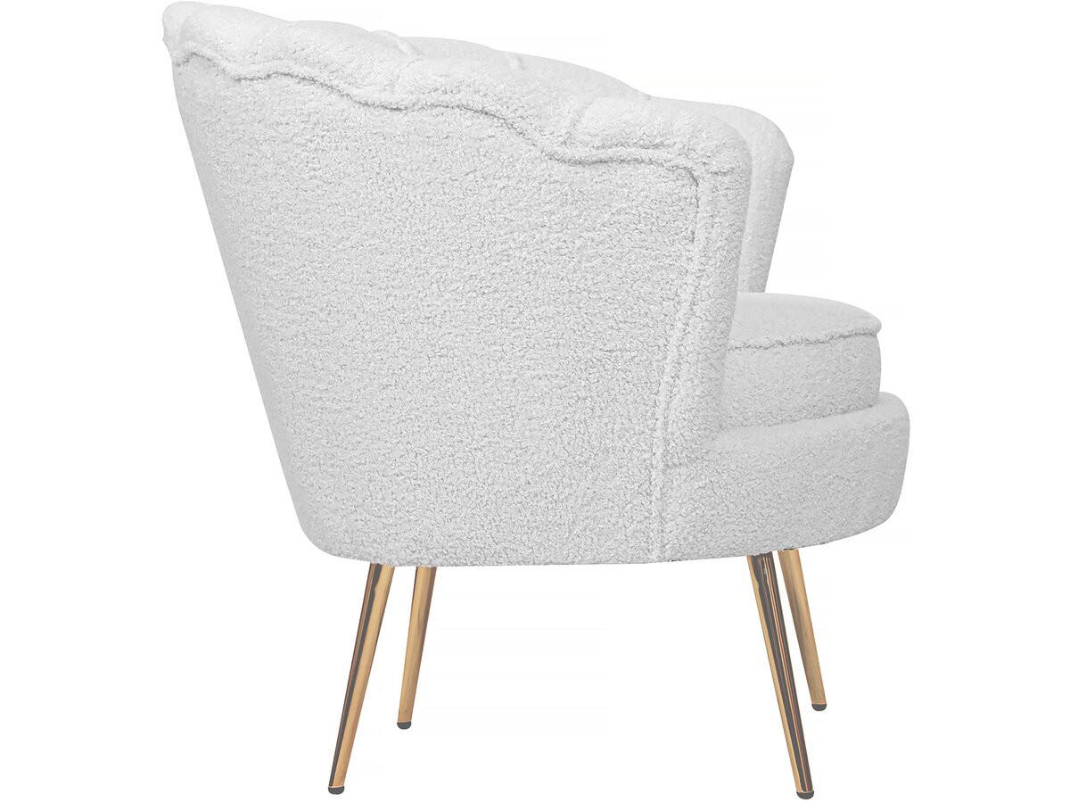 SESSEL Floria Weiß - Weiß, Textil/Metall (75/77.5/68cm) - Habitat Garten