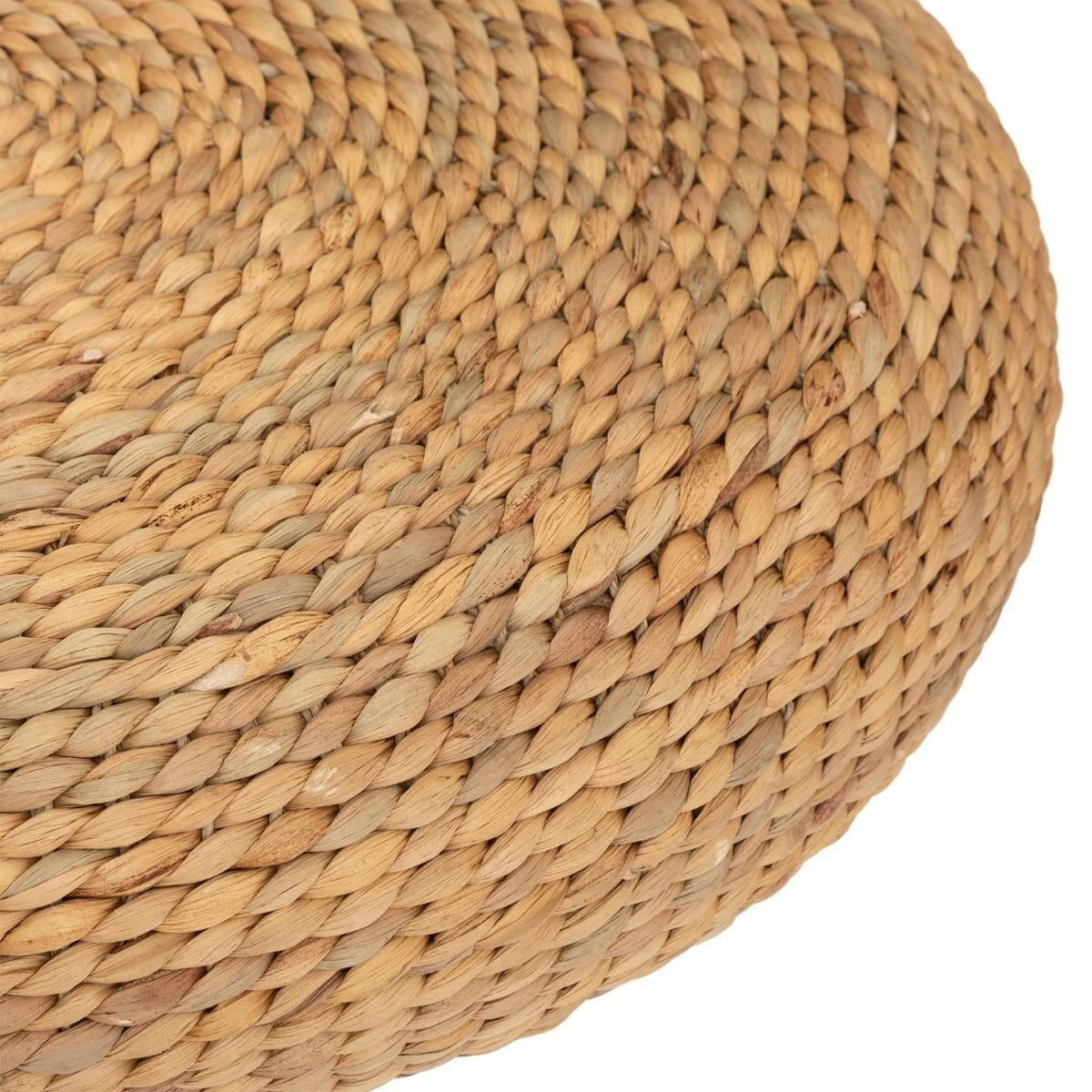 SITZHOCKER geflochten Ottoman 55/55/14 cm - Braun, Naturmaterialien (55/14/55cm) - Atmosphera Createur d´interieur