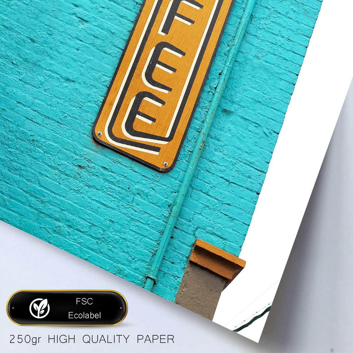 POSTER Set Mit 6 Sommertag A3 & A4 Weißer Rahmen - Weiß, Papier (29/3cm) - Nacnic