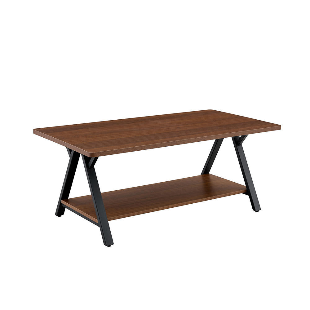 MASA CAFEA 110x57x44,5cm cu raft de depozitare, Industrial modern