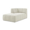 SOFAELEMENT Links Bouclé Stoff Beige - Sandfarben/Schwarz, Holzwerkstoff/Kunststoff (101/77/175cm) - Makamii
