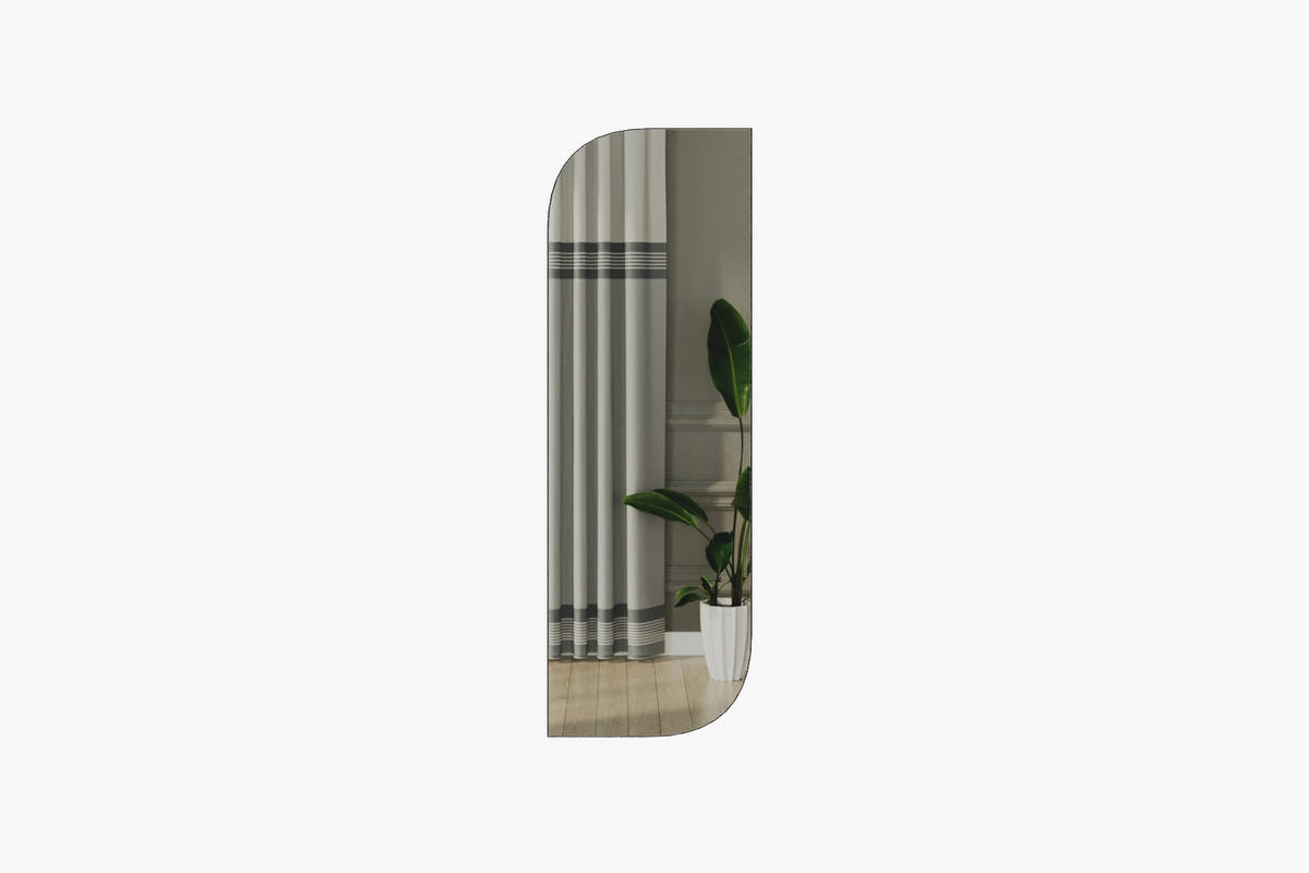 WANDSPIEGEL Radiance Granit Optik 40x120cm - Beige, Glas/Holzwerkstoff (40/120/2cm) - moebel17