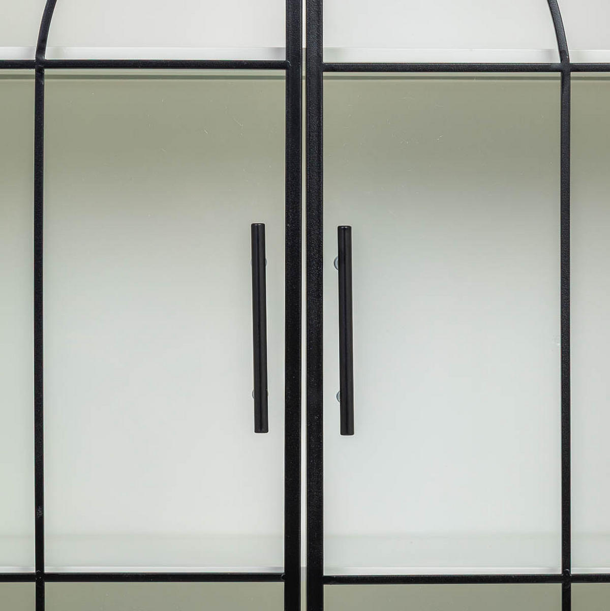 VITRINE aus Holz und Glas mit 2 Türen, Weiß, 80x35x131h cm - Weiß, Holz (80/130/35cm) - Wanderlust