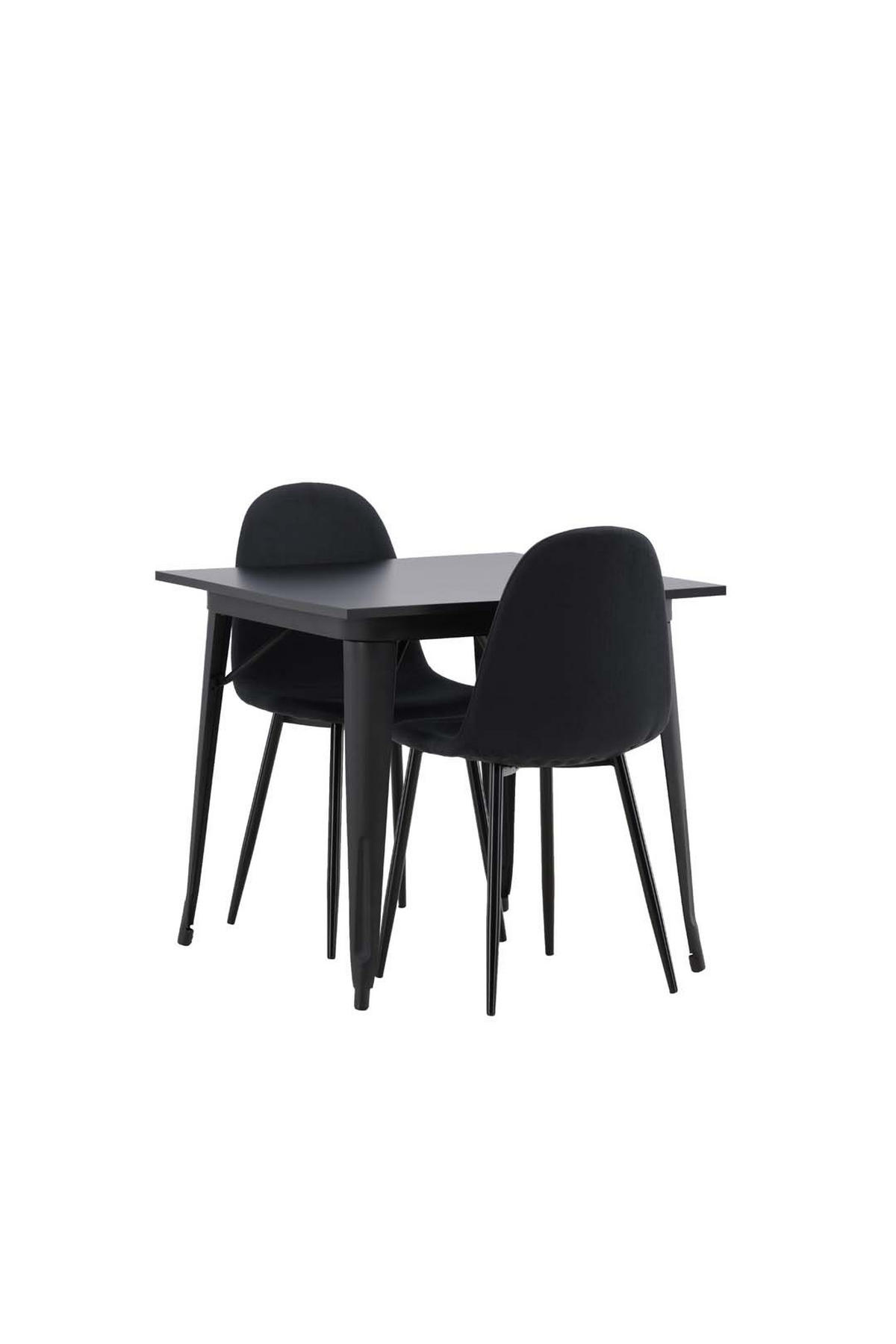 TISCHGRUPPE Schwarz - Schwarz, Holzwerkstoff (80/75/80cm) - ebuy24