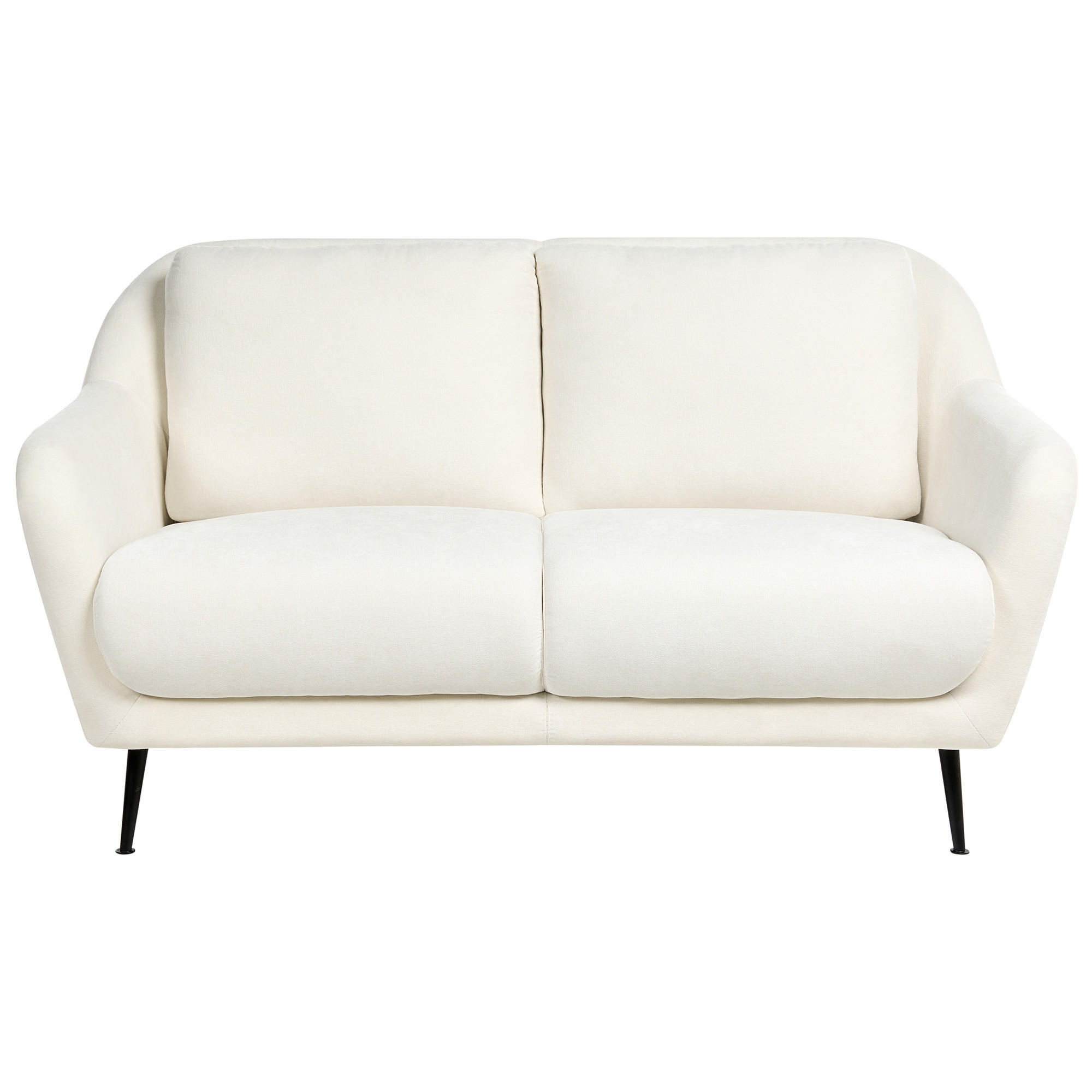 POHOVKA 2-místná Žinylková látka Bílá Eiby - bílá, textil (130/80/90cm) - Beliani