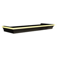 WANDREGAL Wrotyn mit Warmweißer LED Beleuchtung - Schwarz/Weiß, Kunststoff (46/5/16cm) - MIRJAN24