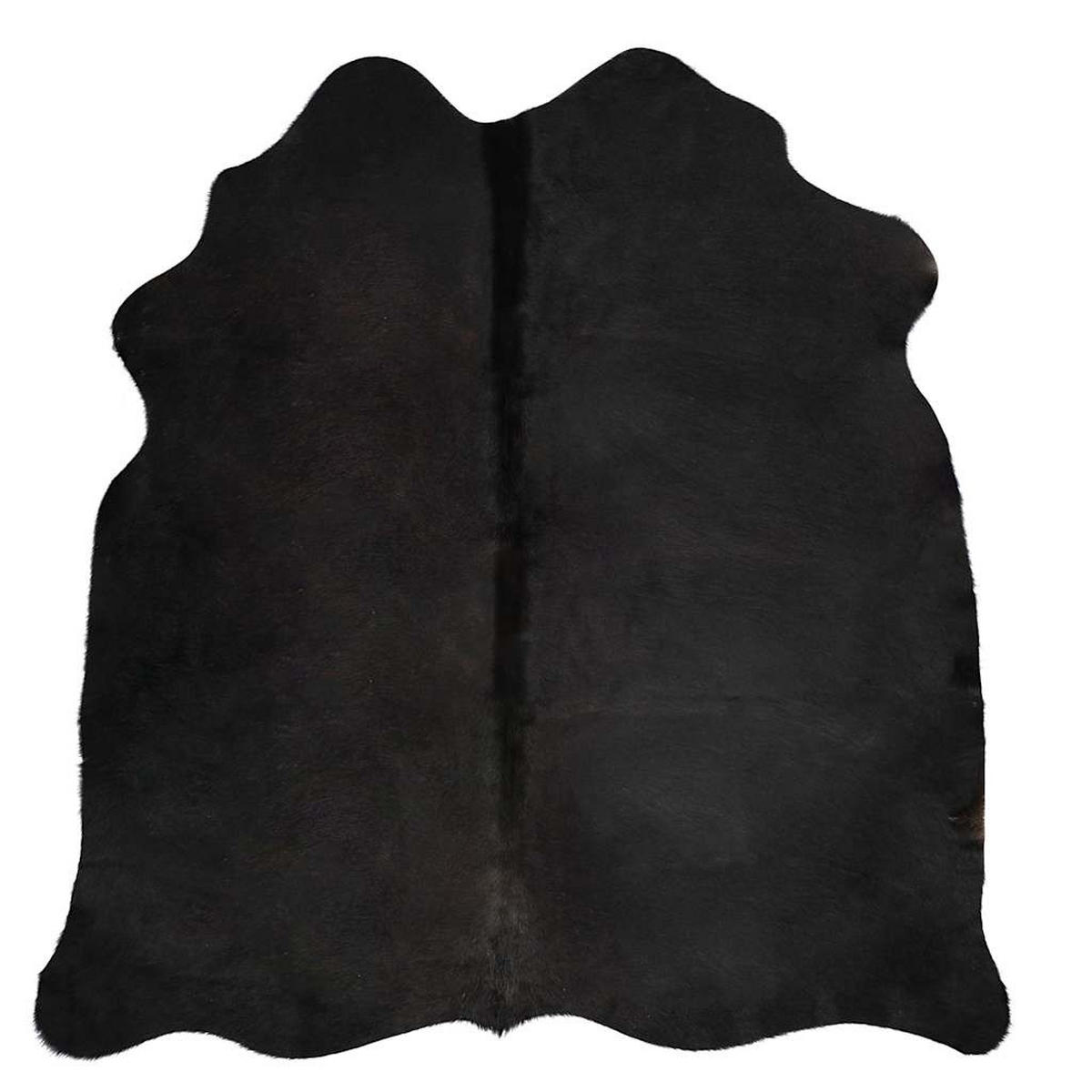 TEPPICH Echtes Rindsleder Schwarz 150/170 Cm - Schwarz, Leder (150/170cm) - vidaXL