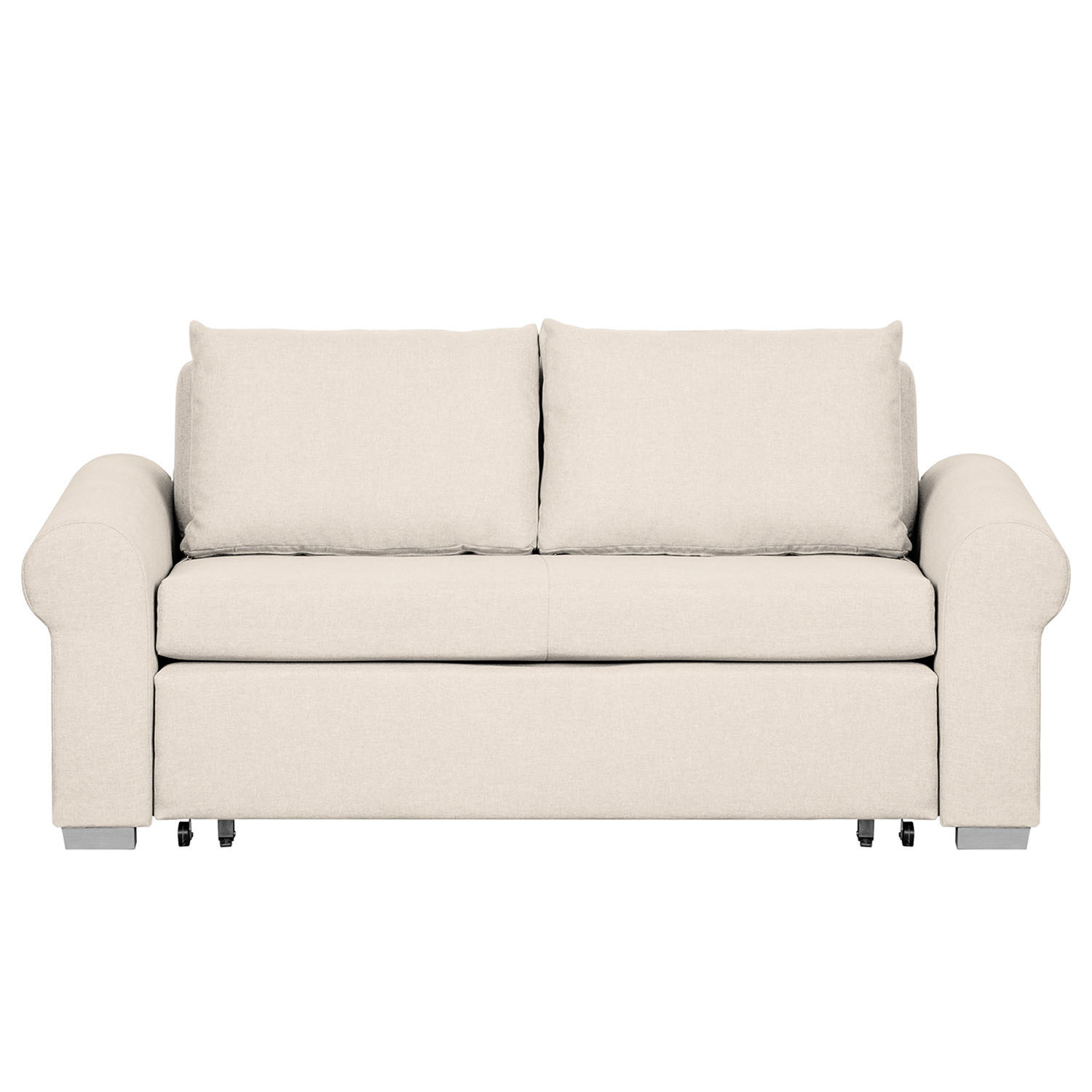 SCHLAFSOFA - Creme, Textil (205/90/90cm) - home24