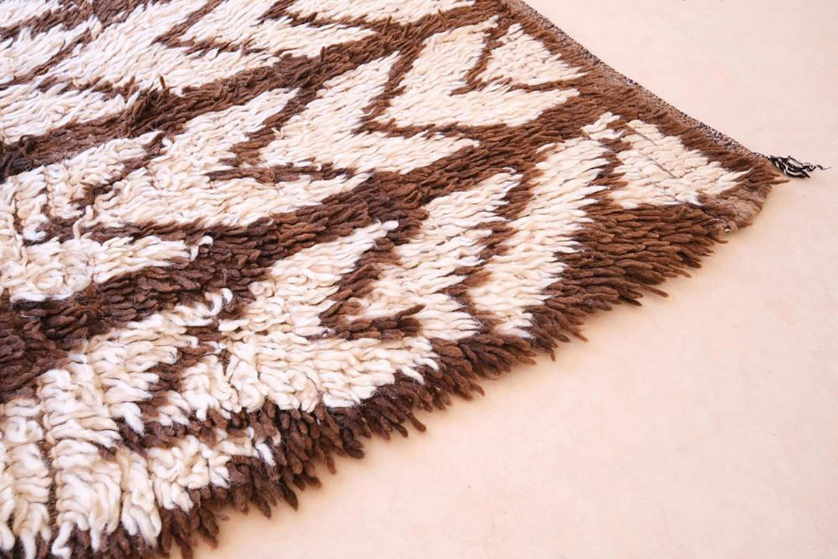 BERBERTEPPICH aus reiner Wolle 111x 269 cm - Beige, Naturmaterialien (111/269cm) - AFK Living