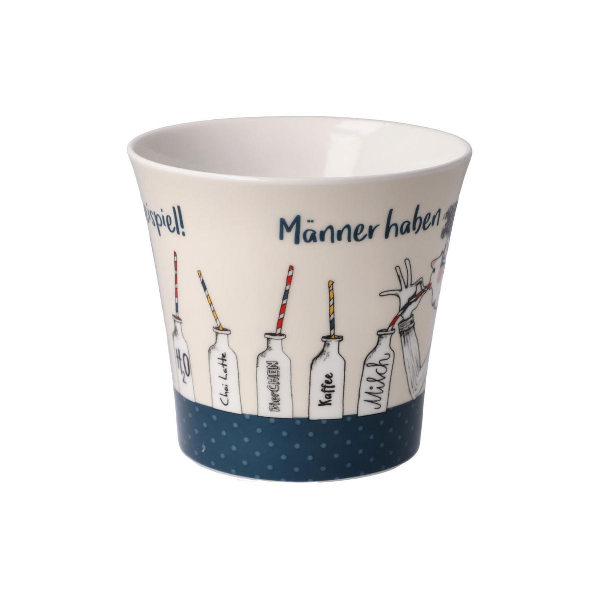 TEETASSE Barbara Freundlieb - Männer haben Gefühle, Fine Bone China, Bunt, 350 ml - Multicolor, Keramik (0.35L) - Goebel