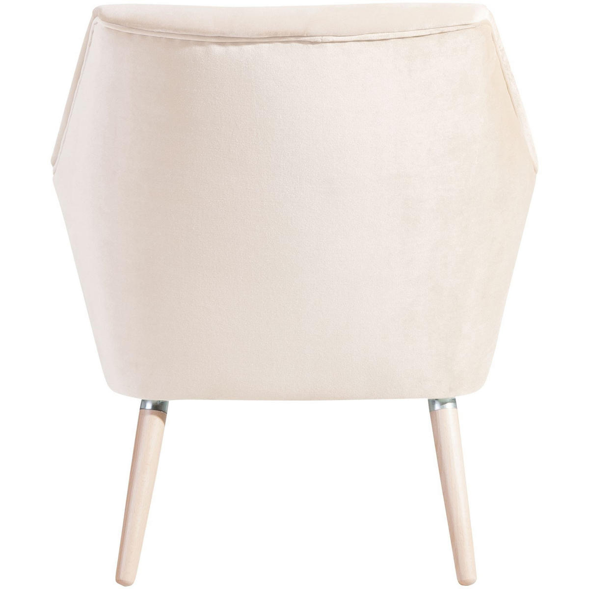 SESSEL Kachka Bezug Samtvelour Buche natur / creme - Buchefarben/Creme, Kunststoff (71/81/67cm) - 58aufmkessel