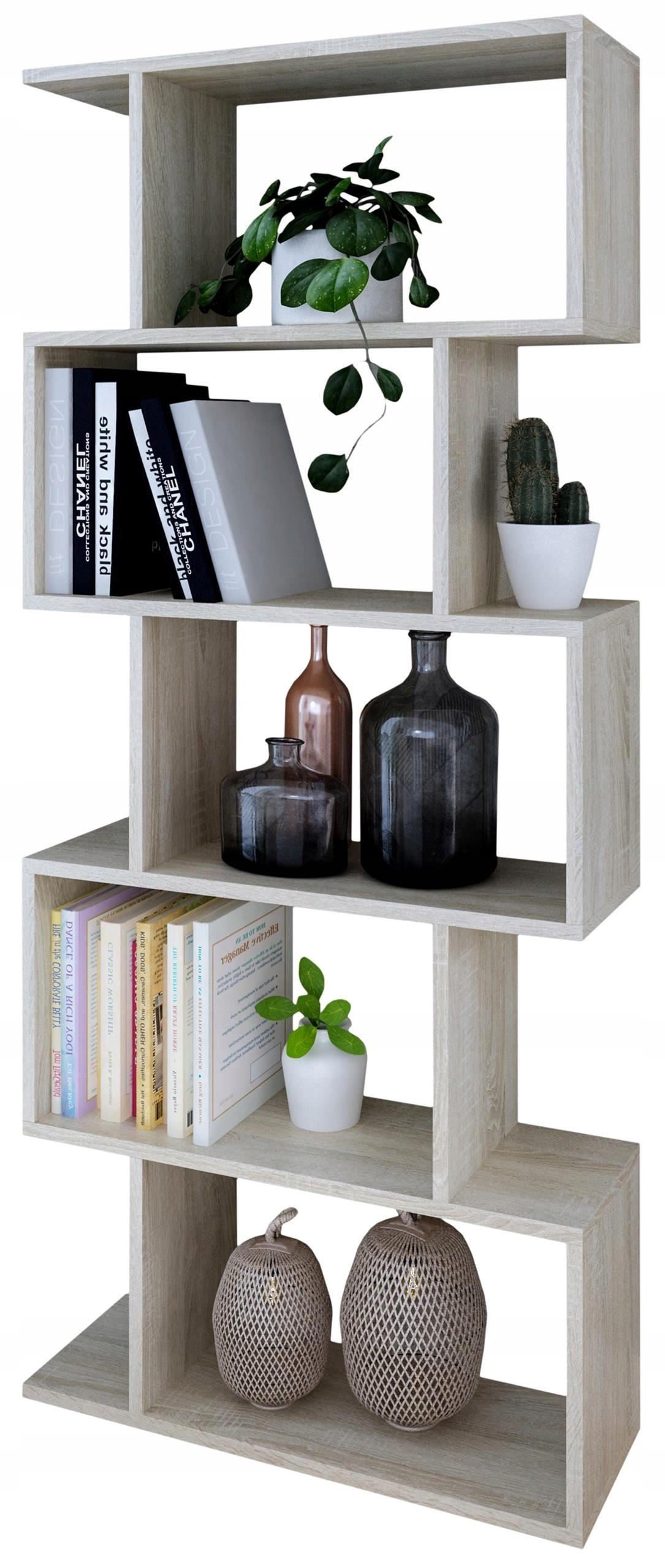 BÜCHEREGAL BASK Sonoma Eiche 76,4/28/176 cm - Sonoma Eiche, Holzwerkstoff (76.4/176/28cm) - Matkam Möbel