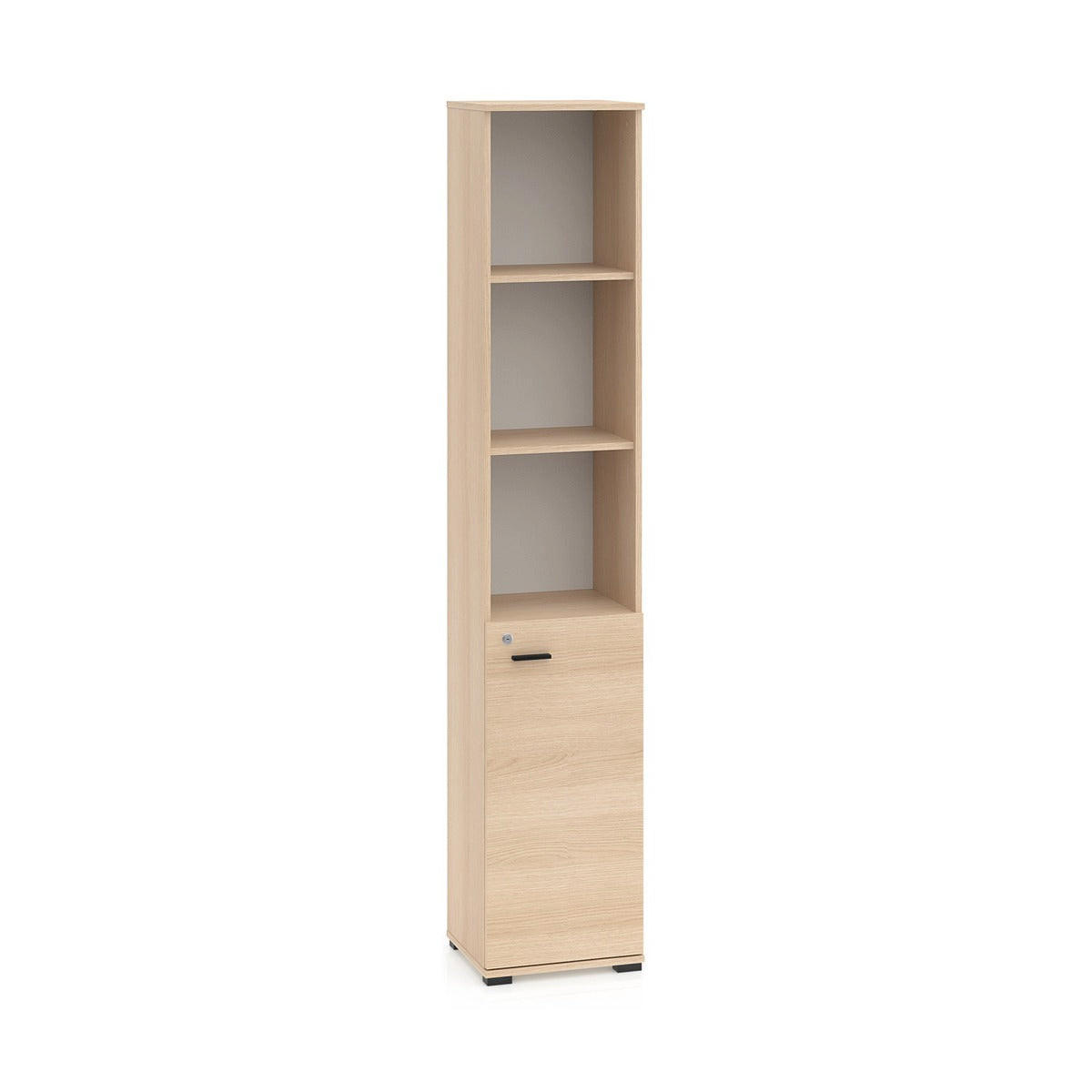AKTENREGAL – 39 cm – Odelis – Schwarz - Schwarz, Holzwerkstoff (39/203/34cm) - hi-markt