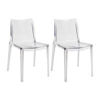 STUHL - 50 cmcm x 51 cmcm - Plastik - Transparent - RANKAZA - Transparent, Kunststoff (50/81/51cm) - Vente-Unique